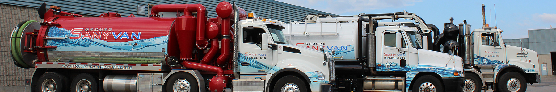 Our fleet - Montreal - Drainage Québécois and Group Sanyvan