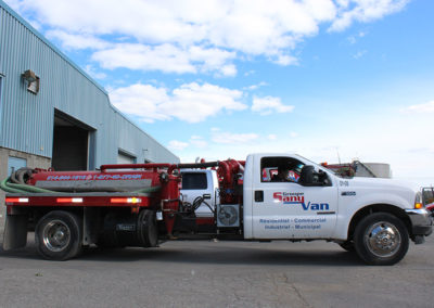 Camion Groupe Sanyvan seven - Notre flotte - Montréal - Drainage québécois